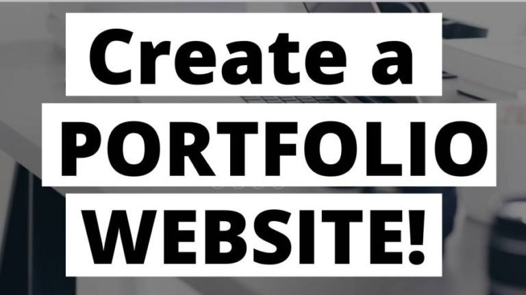 Create a Free Portfolio Website !
