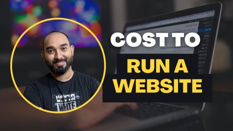 how much does it costs to run a website
