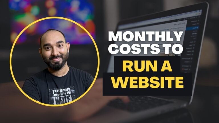 how much does it cost to run a website monthly