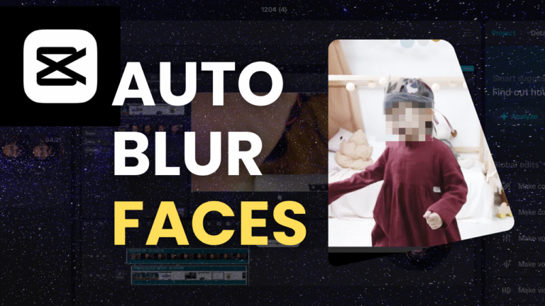 auto blur faces in capcut