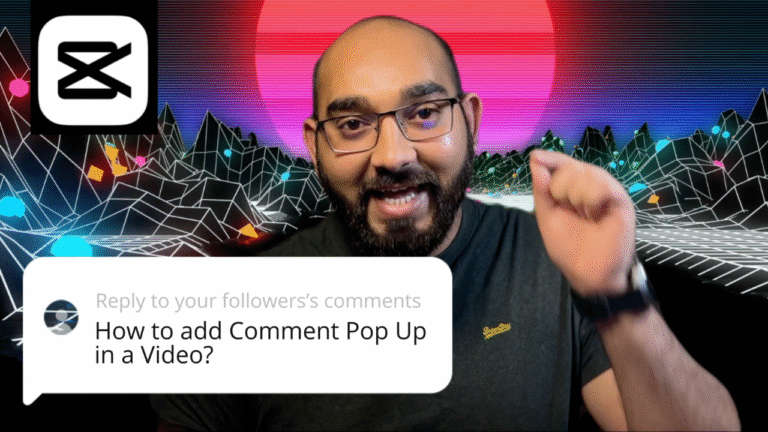 add comment popup with capcut