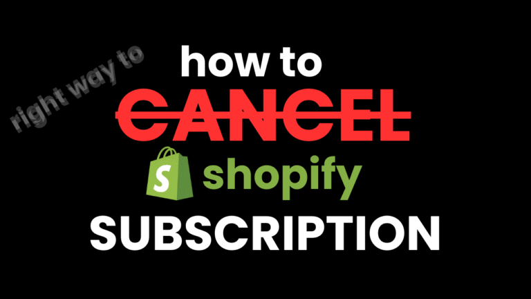 how to cancel Shopify paid subscription plan