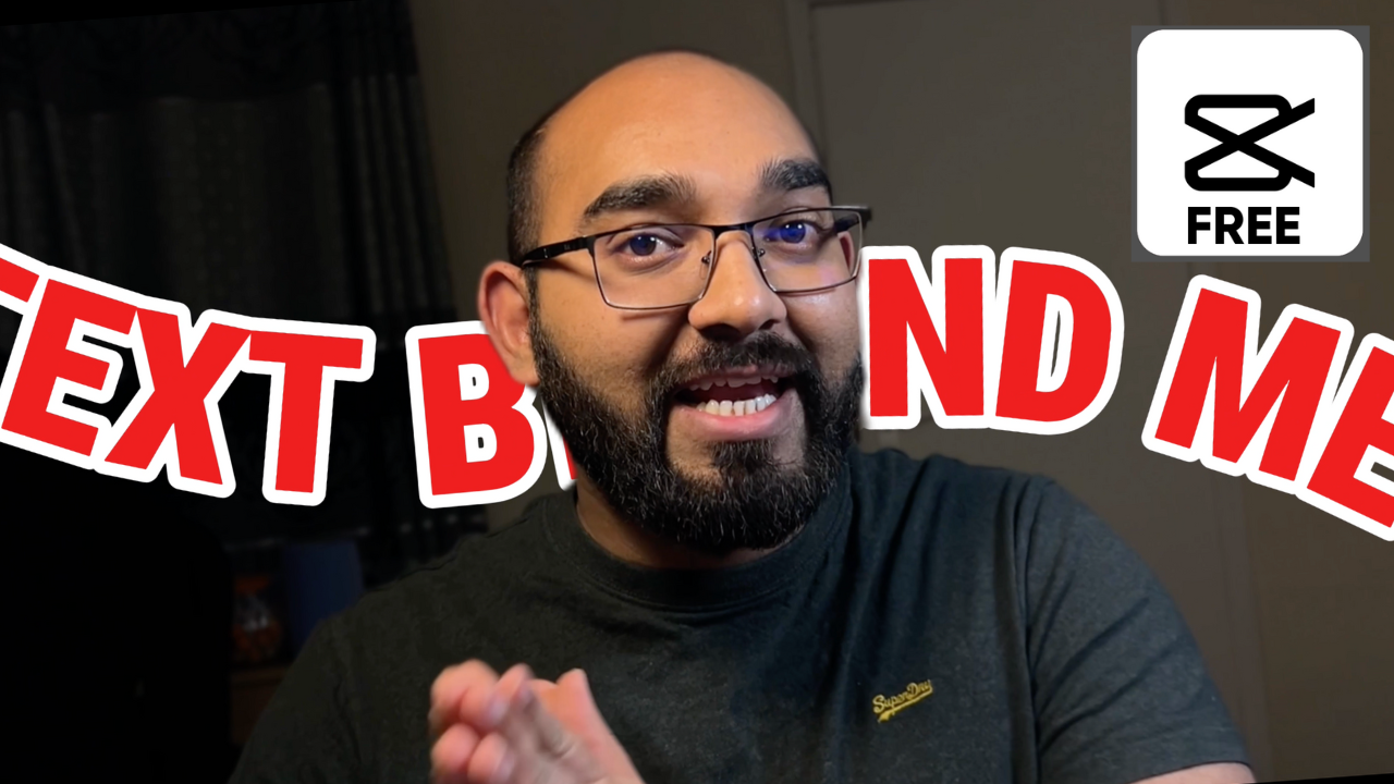 text behind a person effect with capcut video editor